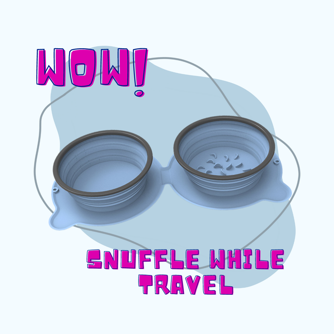 Sniff-N-Go Portable Travel Bowl