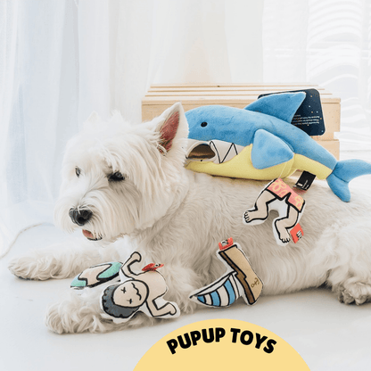 "Jaws & Paws" Hide-and-Seek Dog Toy｜PupUp