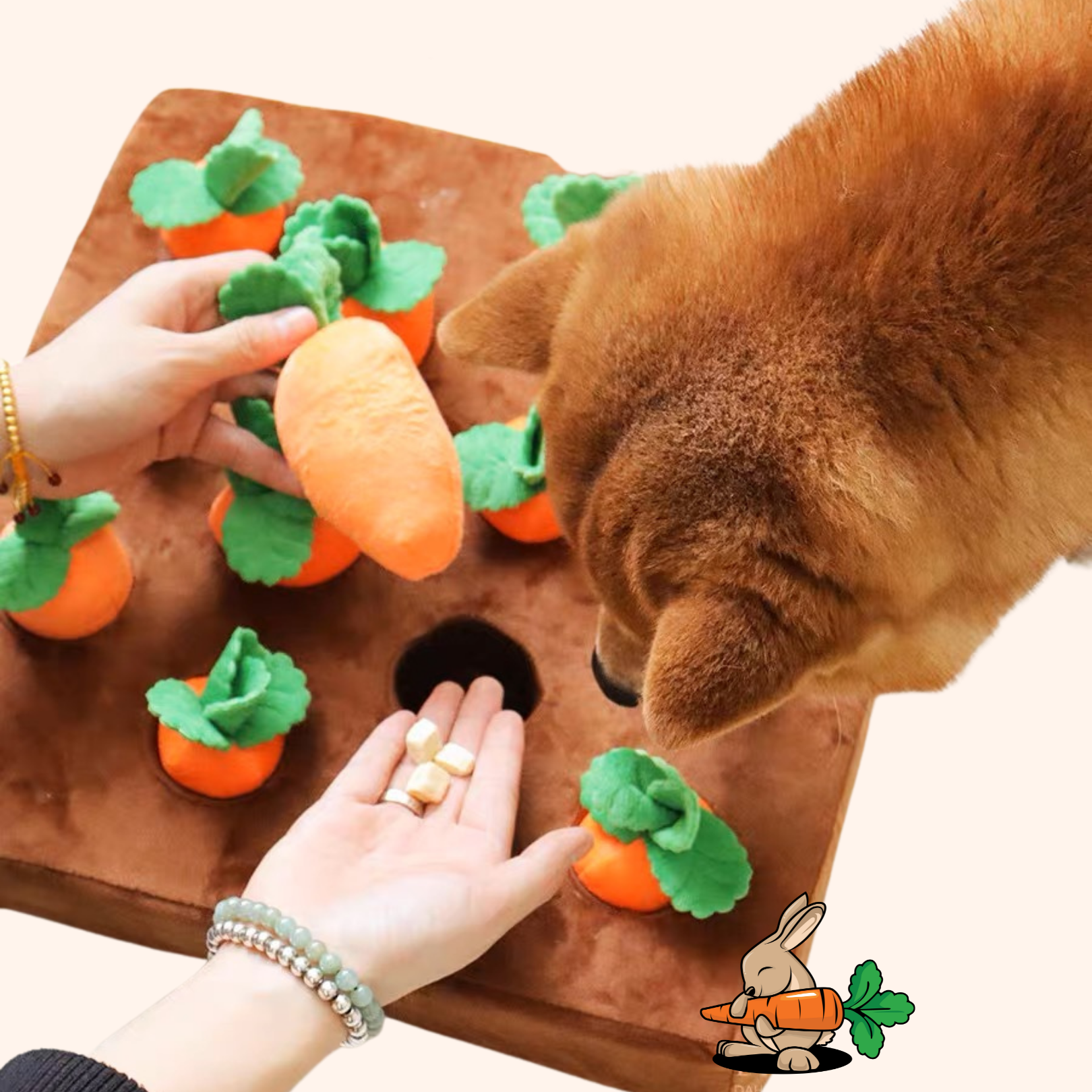 Carrot Farm Dog Toy Creative Plush Vegetable Field Pull Radish Toy Dog  Interactive Toys Hide Food Toys To Improve Eating Habits - AliExpress